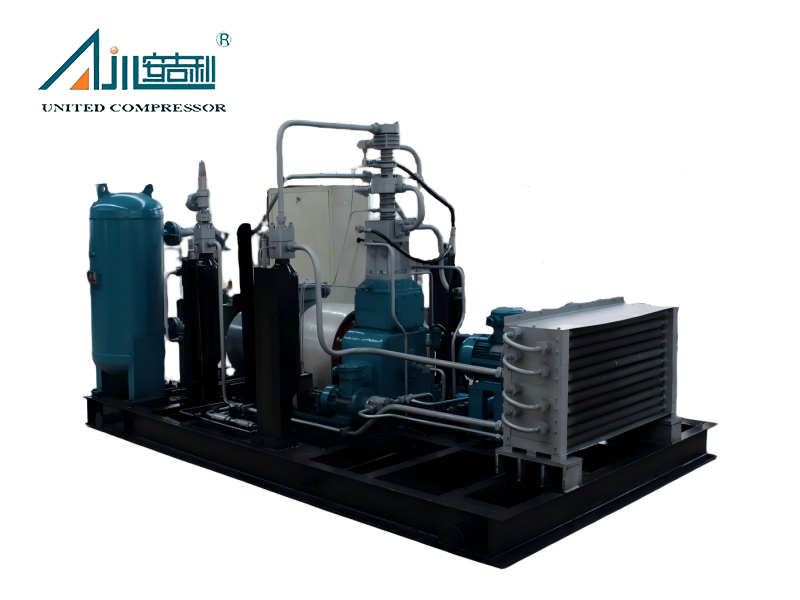 ضاغط مكبس للغاز الطبيعي عالي الضغط وخالي من الزيت للغاز الطبيعي المضغوط