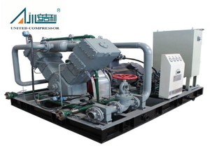 ضاغط غاز طبيعي عالي التدفق 1200 نيوتن متر مكعب في الساعة خالي من الزيت من النوع V