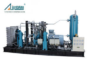 محطات تعبئة الغاز ذات الضاغط المكبس CNG الخالية من الزيت ذات الضغط العالي