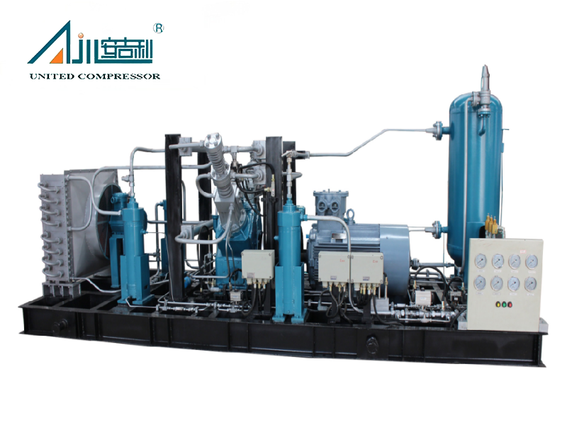 محطات تعبئة الغاز ذات الضاغط المكبس CNG الخالية من الزيت ذات الضغط العالي